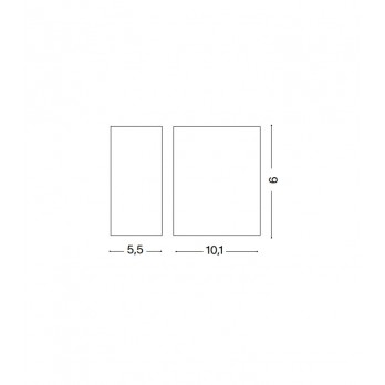 Šviestuvas TETRIS-1 AP1 WHITE-Lauko šviestuvai-Pagrindinis-Ideal lux, Italija