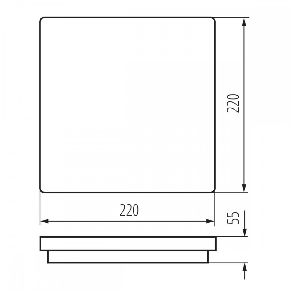 Šviestuvas BENO LED 18W 4000K IP54 WHITE-Lauko šviestuvai-Pagrindinis-Kanlux, Lenkija