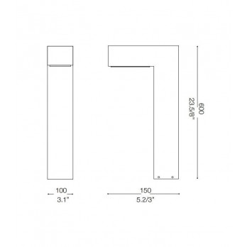 Šviestuvas SIRIO PT2 SMALL ANTRACITE-Lauko šviestuvai-Pagrindinis-Ideal lux, Italija