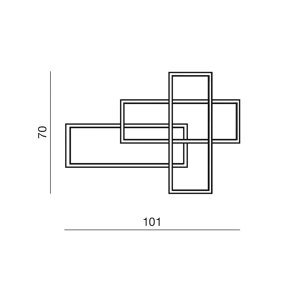 Šviestuvas QUADRATUS WHITE DIMMABLE-Vidaus šviestuvai-Pagrindinis-Azzardo, Lenkija