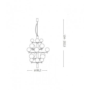 Šviestuvas COPERNICO WHITE SP20-Vidaus šviestuvai-Pagrindinis-Ideal lux, Italija