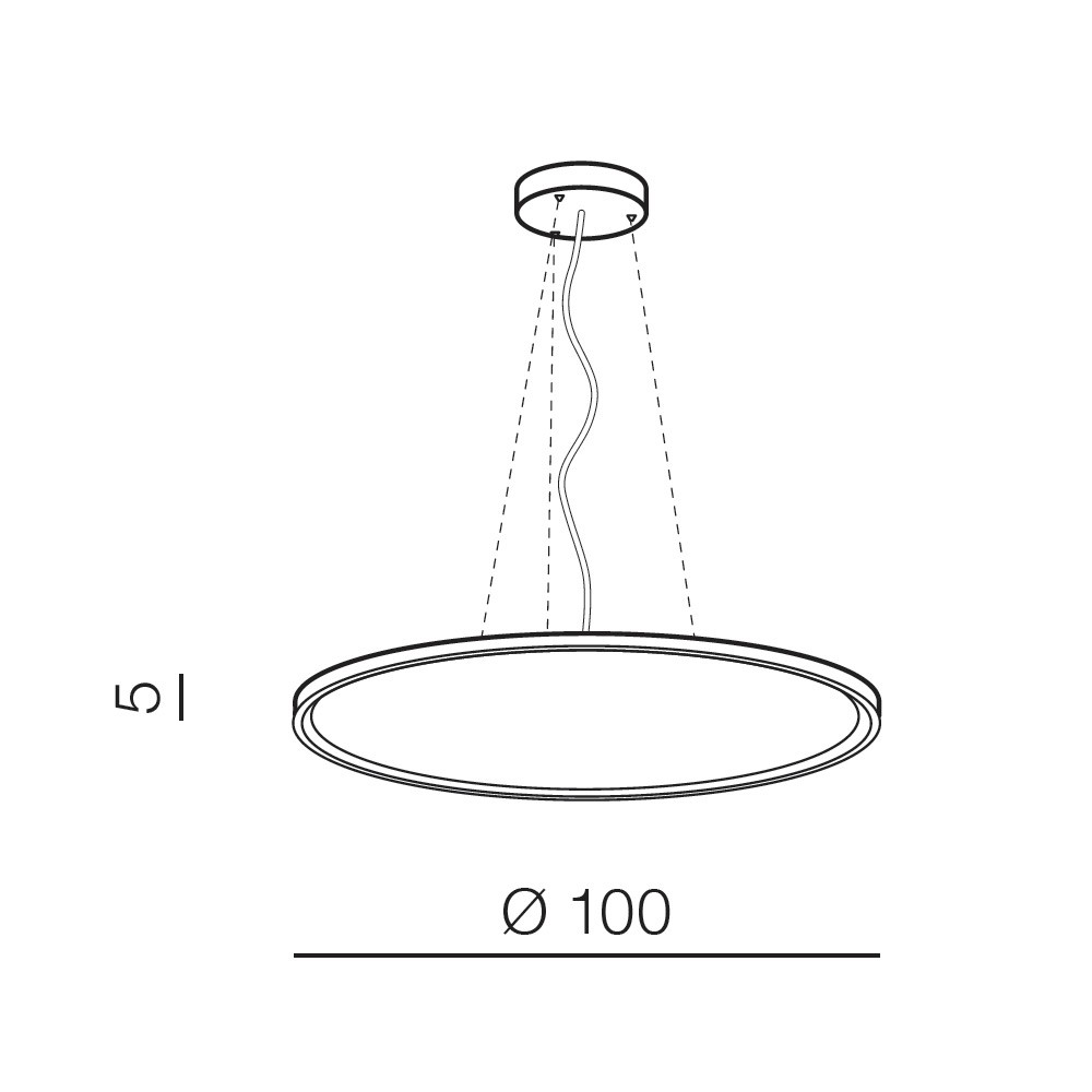 Šviestuvas CREAM 100 BLACK DIMMABLE-Vidaus šviestuvai-Pagrindinis-Azzardo, Lenkija