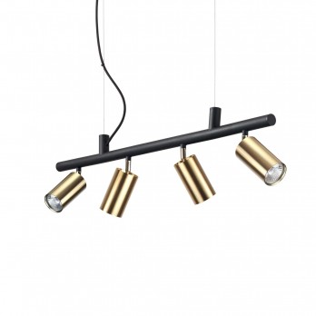 Šviestuvas DYNAMITE SP4 SATIN BRASS-Vidaus šviestuvai-Pagrindinis-Ideal lux, Italija