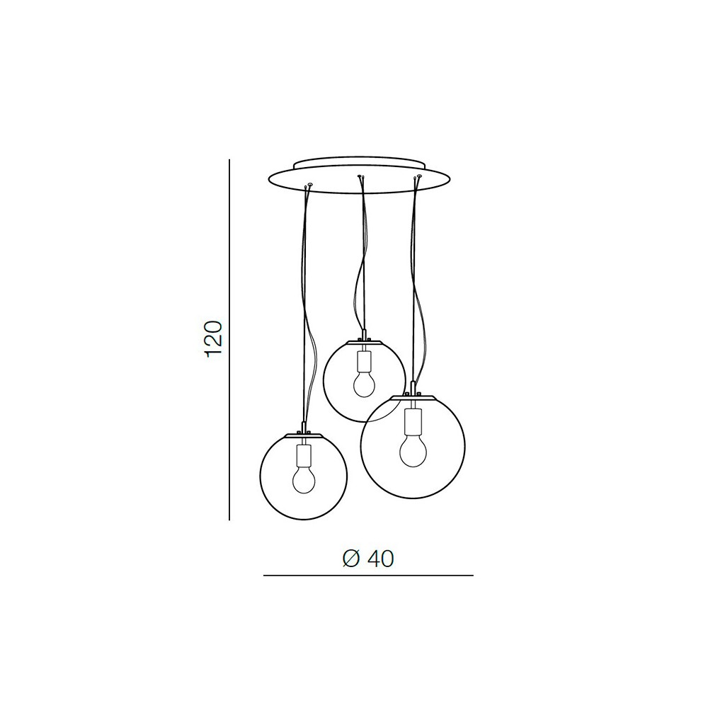 Šviestuvas IRIS 3 ROUND CHROME-Vidaus šviestuvai-Pagrindinis-Azzardo, Lenkija