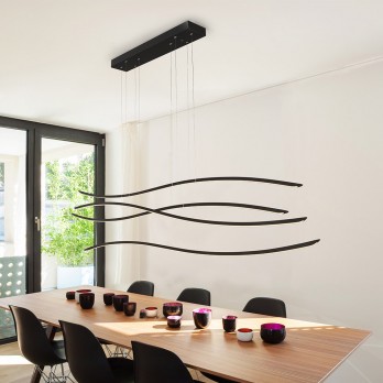 Šviestuvas WAVES BLACK DIMMABLE-Vidaus šviestuvai-Pagrindinis-Azzardo, Lenkija