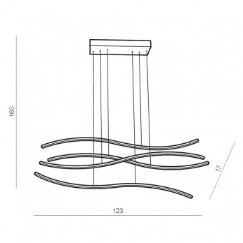 Šviestuvas WAVES BLACK DIMMABLE-Vidaus šviestuvai-Pagrindinis-Azzardo, Lenkija