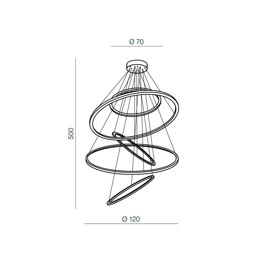 Šviestuvas WHELL GOLD DIMMABLE-Vidaus šviestuvai-Pagrindinis-Azzardo, Lenkija