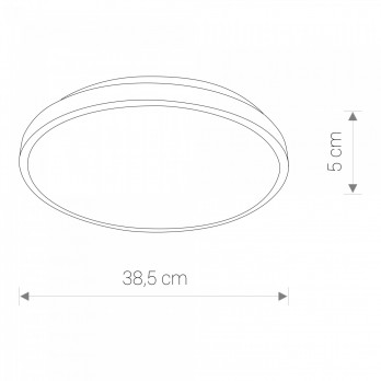 Šviestuvas AGNES ROUND S WHITE 3000K