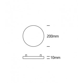 20W LED įmontuojama panelė Round 4000K