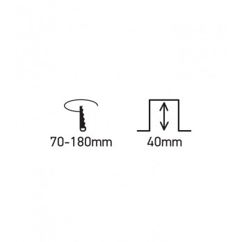 20W LED įmontuojama panelė Round 3000K