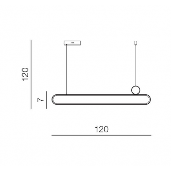 Šviestuvas NICODEMO CC DIMMABLE + REMOTE CONTROL