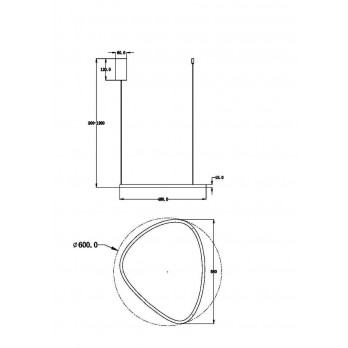 Šviestuvas GLINT 24W 3000K BRASS