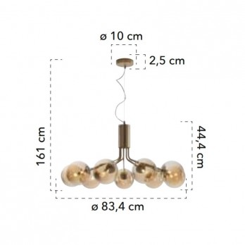 Šviestuvas HONEY-9 PENDANT-Vidaus šviestuvai-Pagrindinis-Fan, Italija