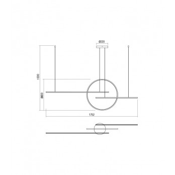 Šviestuvas GIOTTO 56W 4000K DIMMABLE Matt White