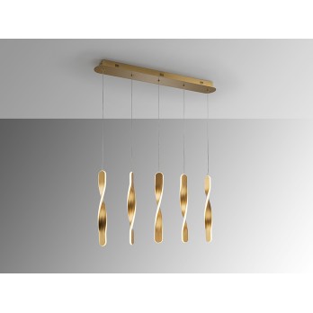 Šviestuvas TWIST-5 50W 3000K GOLD DIMMABLE