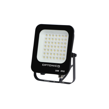 30W LED prožektorius, juodas, 6000K, IP65