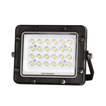 20W LED prožektorius, juodas, 6000K, IP65