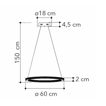 Šviestuvas LED BRYANT 45W 3000K