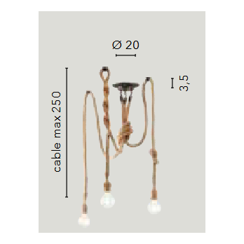 Šviestuvas ROPE-PL3