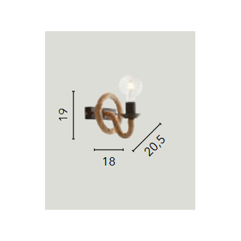 Šviestuvas ROPE-AP1