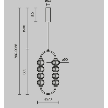 LED Šviestuvas PENDANT LAMP AMULET 16W