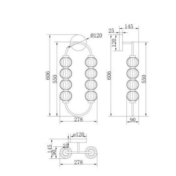 LED Šviestuvas WALL LAMP AMULET 16W