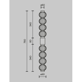 LED Šviestuvas WALL LAMP AMULET 19W