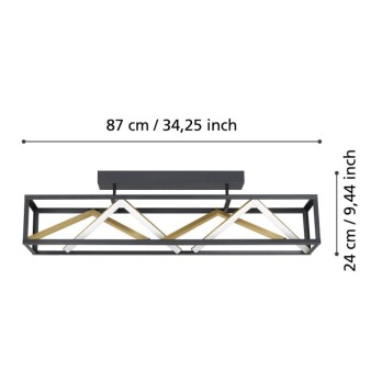 Šviestuvas PENELA 45W 2700-6500K su distanciniu pulteliu