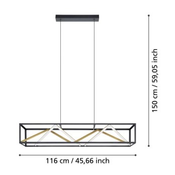 Šviestuvas PENELA 45W 2700-6500K su distanciniu pulteliu