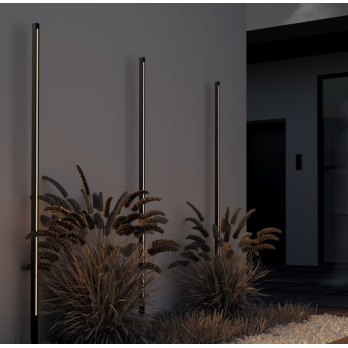 Šviestuvas POLE 18W ANTRACITE 3000K IP65 120 cm