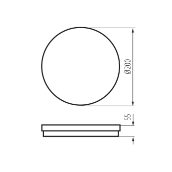 Šviestuvas BENO ECO 12W CCT O B