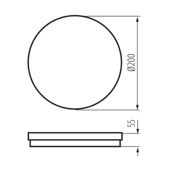 Šviestuvas BENO ECO 20W CCT O W