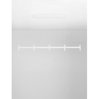 Pakabinamas šviestuvas POETIIC  baltas 147cm.