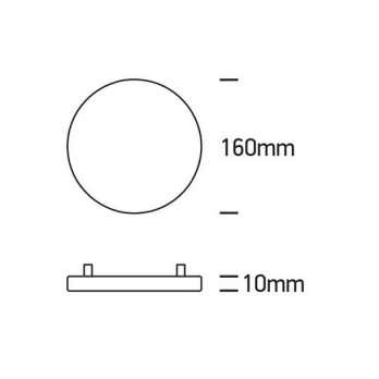 14W LED įmontuojama panelė RUBI 3000K