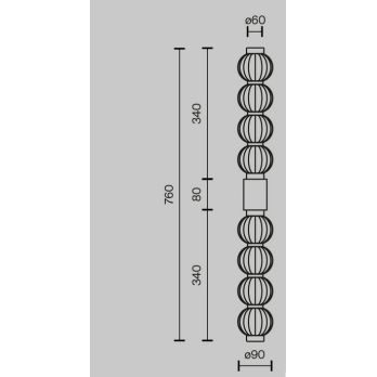LED Šviestuvas WALL LAMP AMULET 19W