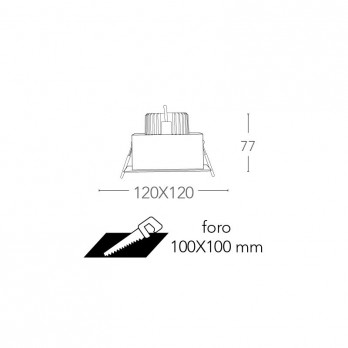 Šviestuvas APOLLO 10W 4000K-Vidaus šviestuvai-Pagrindinis-Fan, Italija