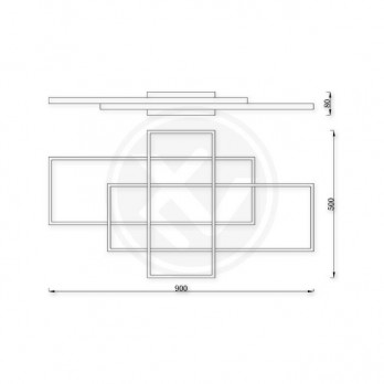 Šviestuvas LED GALAXIS HYDRA 126W-Vidaus šviestuvai-Pagrindinis-Elecctrro, Lenkija