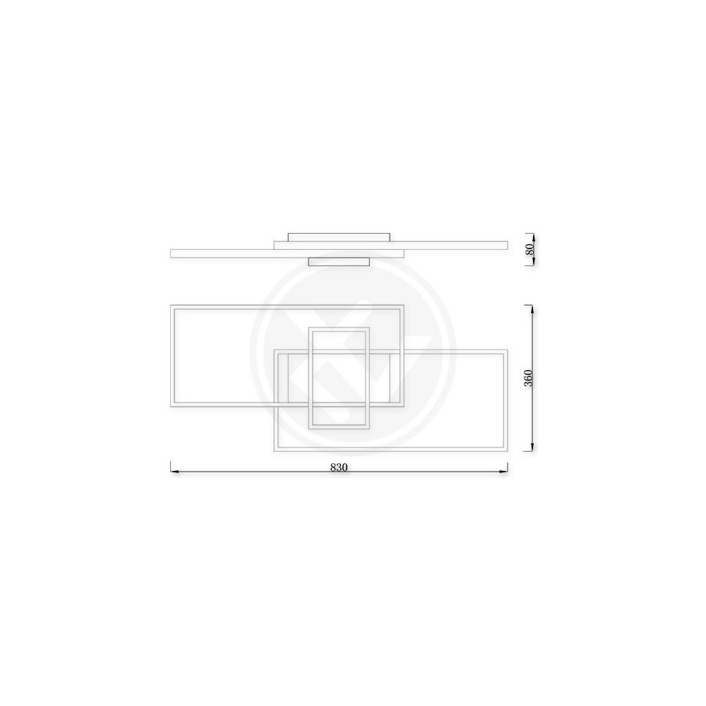Šviestuvas LED GALAXIS VELA 90W WHITE-Vidaus šviestuvai-Pagrindinis-Elecctrro, Lenkija