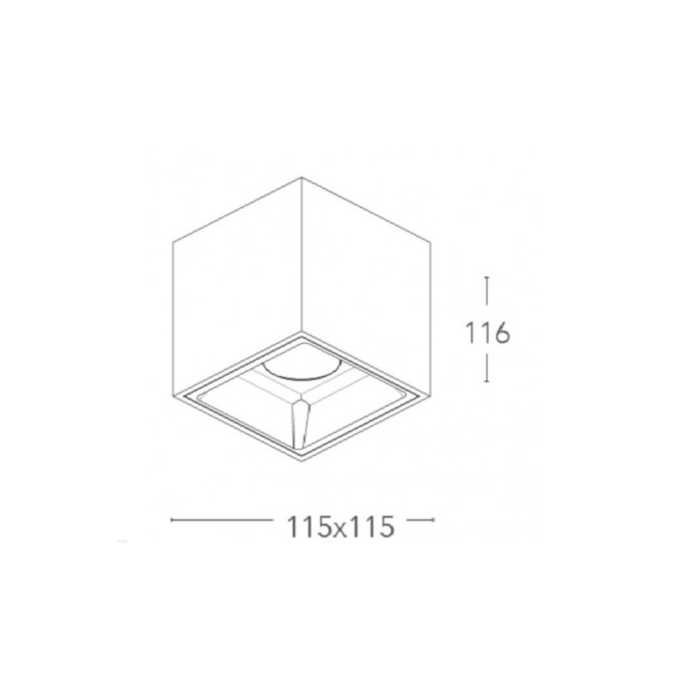 Šviestuvas MIG 20W 4000K CRI90 WHITE SQUARE-Vidaus šviestuvai-Pagrindinis-Fan, Italija