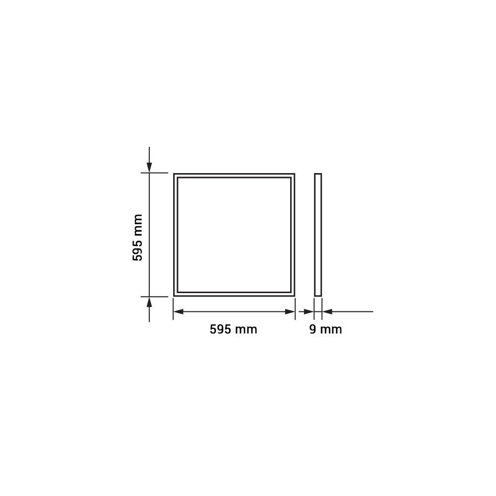 40W 60*60 LED panelė Armstrong 6000K-LED Produkcija-Pagrindinis-Optonica, Bulgarija