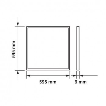 40W 60*60 LED panelė Armstrong 6000K-LED Produkcija-Pagrindinis-Optonica, Bulgarija