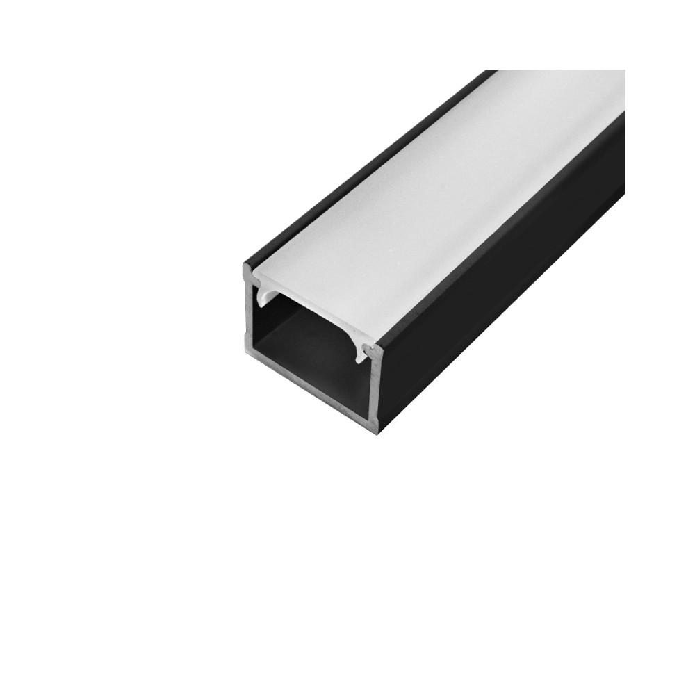 1 m LED paviršinis profilis MAXI SURFACE juodas-LED Produkcija-Pagrindinis-