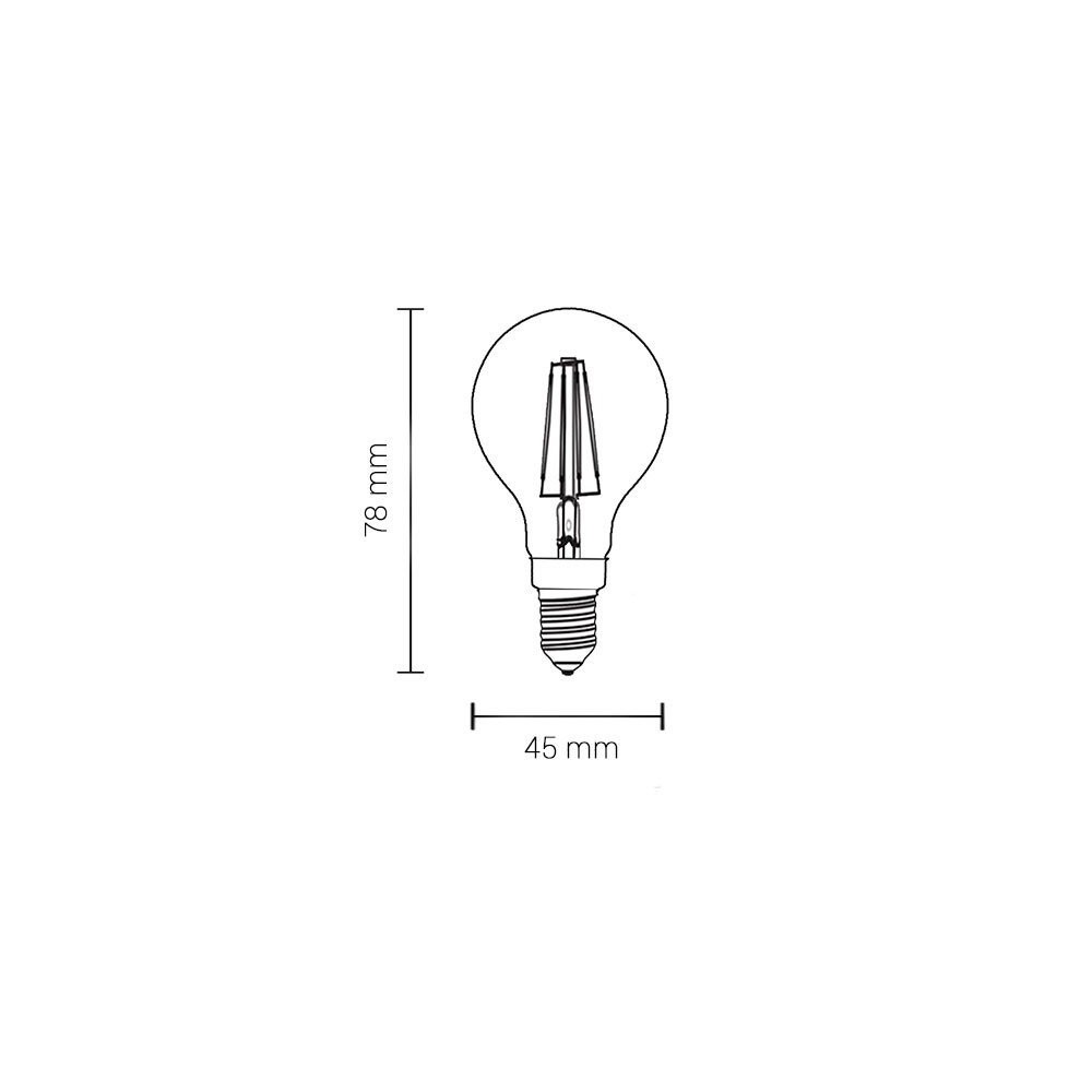 2W LED lemputė E14 G45 230V dienos šviesa-LED Produkcija-Pagrindinis-Optonica, Bulgarija