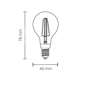 2W LED lemputė E14 G45 230V dienos šviesa-LED Produkcija-Pagrindinis-Optonica, Bulgarija