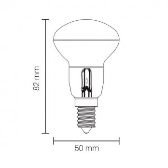 5W LED lemputė E14 R50 230V šiltai balta-LED Produkcija-Pagrindinis-Optonica, Bulgarija