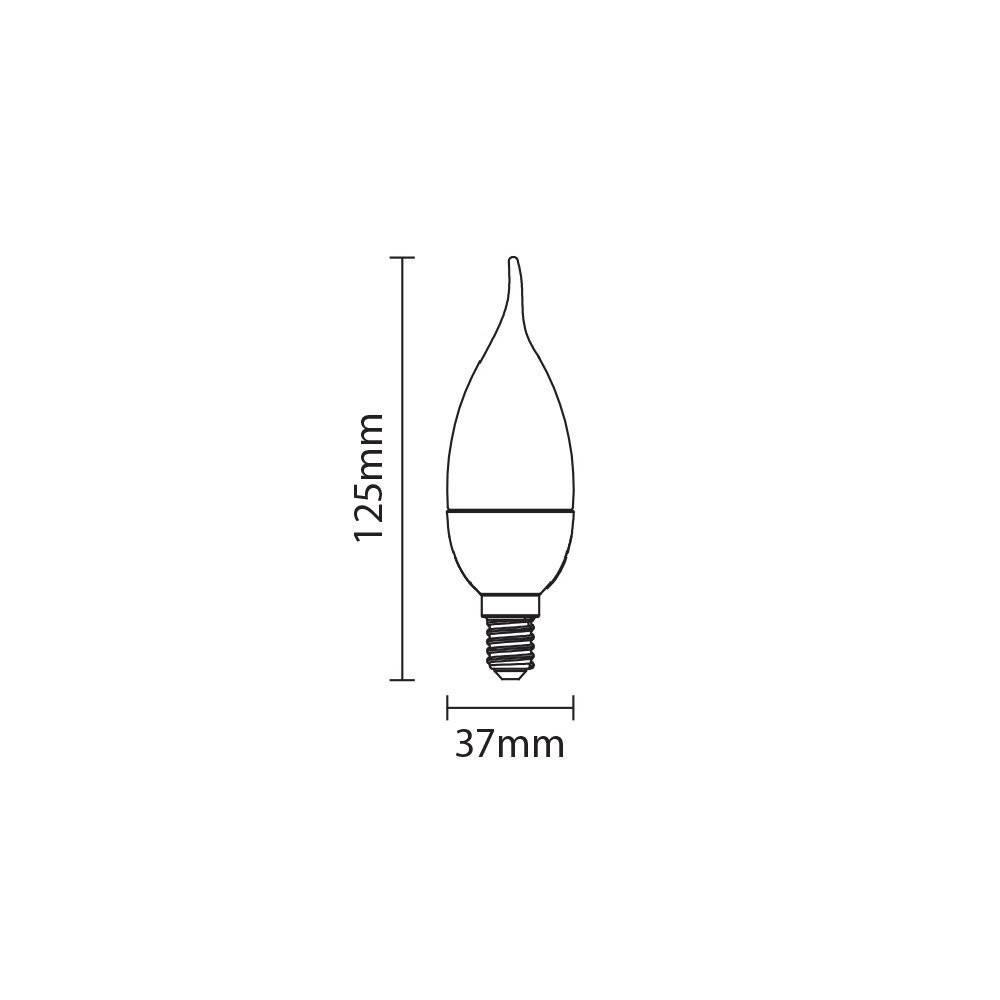 6W LED lemputė E14 žvakės formos 220V šiltai balta-LED Produkcija-Pagrindinis-Optonica, Bulgarija