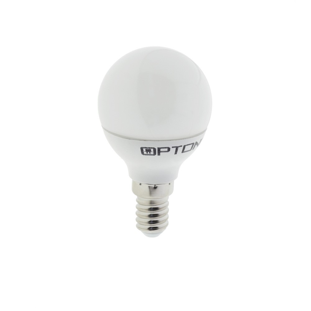 6W LED lemputė G45 E14 175-265V 240° šiltai balta-LED Produkcija-Pagrindinis-Optonica, Bulgarija