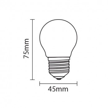 6W LED lemputė G45 E27 220V šiltai balta-LED Produkcija-Pagrindinis-Optonica, Bulgarija