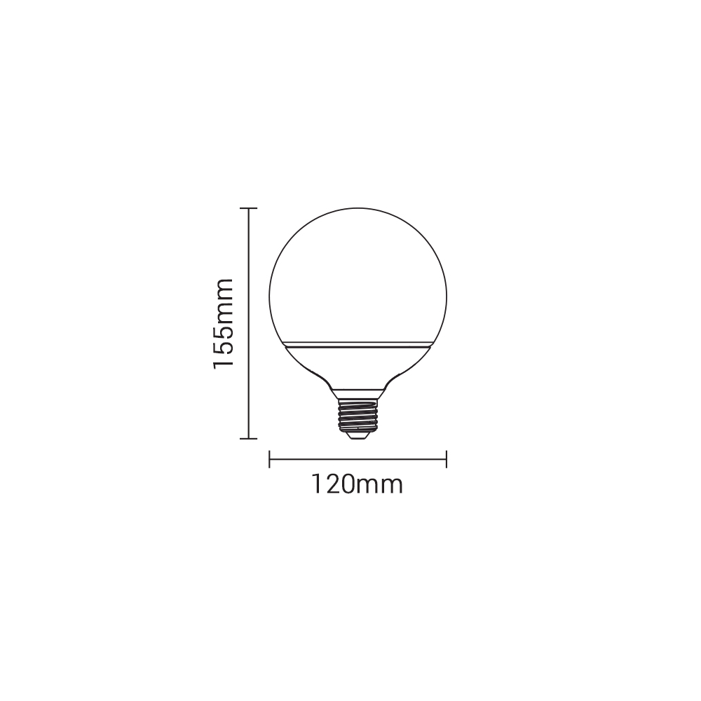 15W LED lemputė E27 G120 170-265V dienos šviesa-LED Produkcija-Pagrindinis-Optonica, Bulgarija