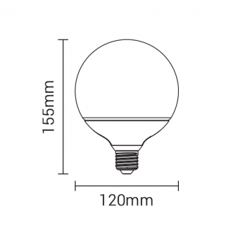 15W LED lemputė E27 G120 170-265V dienos šviesa-LED Produkcija-Pagrindinis-Optonica, Bulgarija